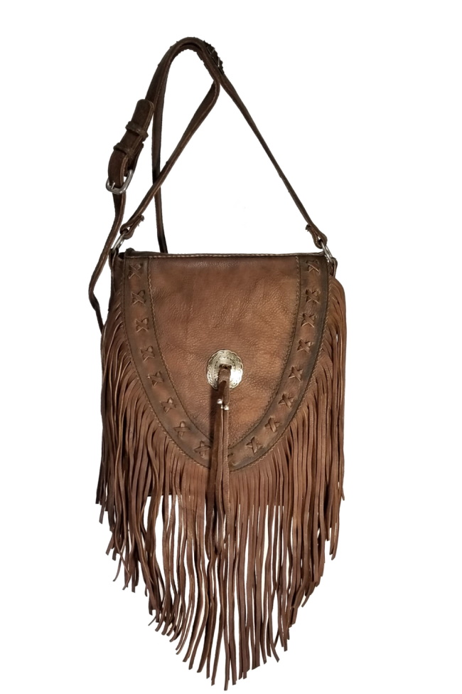 (image for) Lubbock Hand Laced Leather Cross Body Shoulder Bag